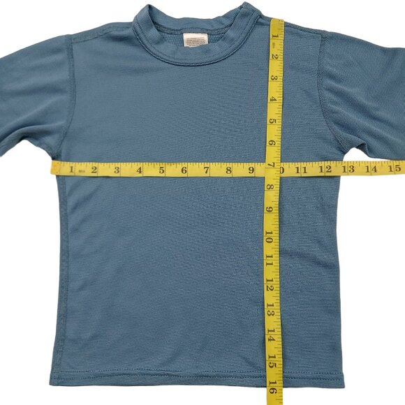 Patagonia Capilene Base Layer Kids Small Green Long Sleeve Crew Neck - Picture 7 of 9